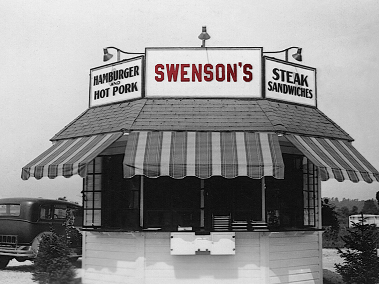 retro Swensons storefront