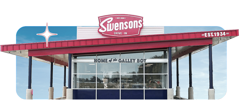 front of swensons restaurant